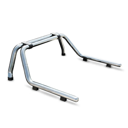 2005-2021 Nissan Frontier Sport Bar Truck Bed Chase Roll Bar Stainless Steel Silver
