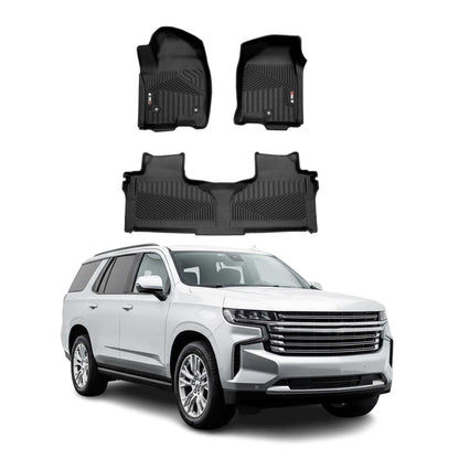 2021-2026 Chevrolet Tahoe Premium Floor Mats Liners Second Row Rear