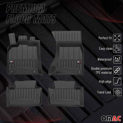 2015-2026 Porsche Macan 1.gen Premium Floor Mats Liners Full Set All Weather Heavy Duty