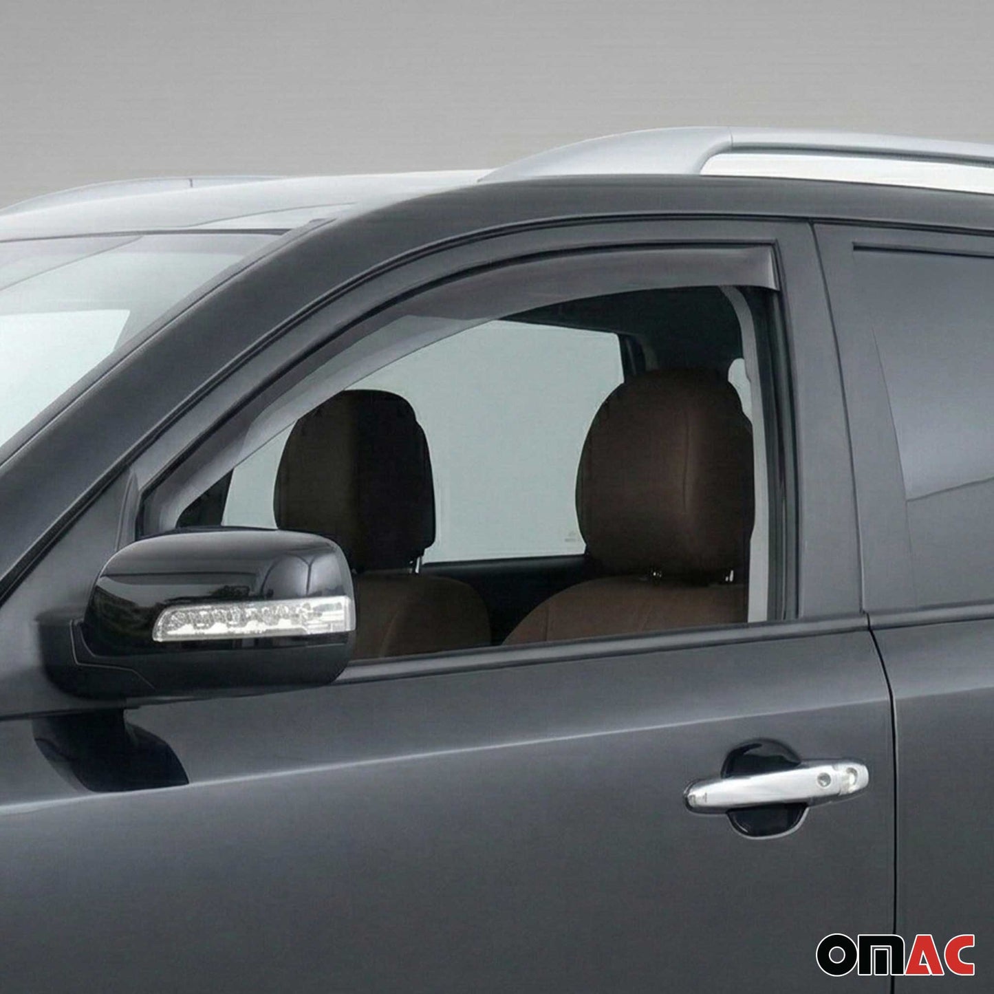 2011-2015 Kia Sorento Window Visor Vent Rain Deflector 2Pcs Smoke