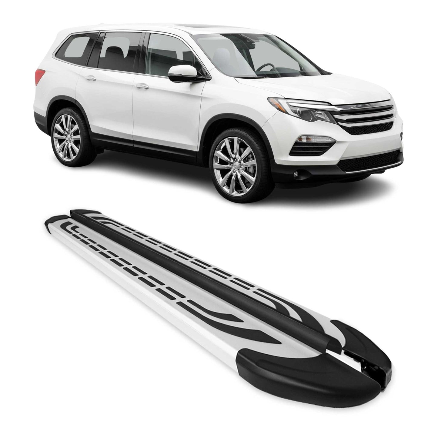 2016-2022 Honda Pilot Nerf Bar Side Step Running Boards Alu 2x