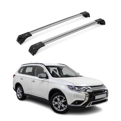 2011-2026 Mitsubishi Outlander Sport Roof Rack Cross Bras Silver 2 pieces