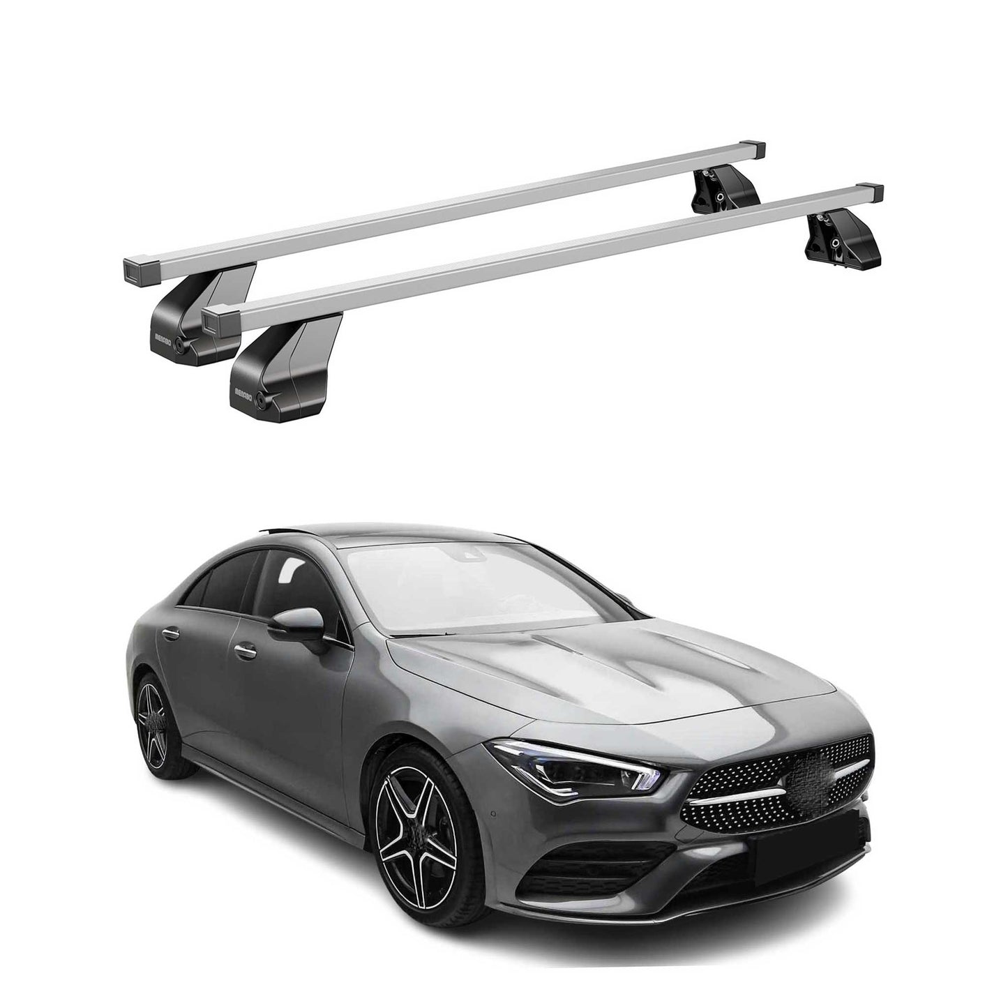 2020-2026 Mercedes Cla C118 Roof Rack Cross Bars Silver