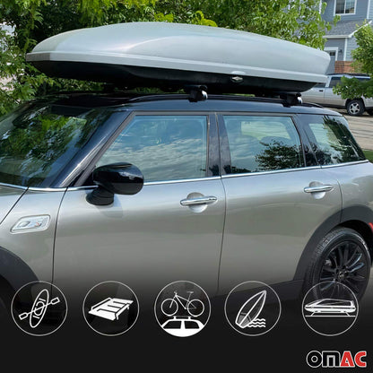 2019-2025 Audi Q3 2.gen Roof Rack Cross Bars Silver