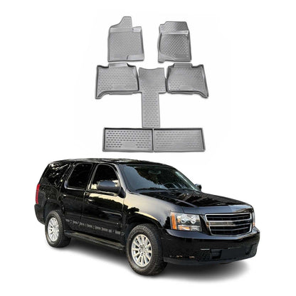 2007-2014 GMC Yukon Floor Mats Liners Full Set All Weather Gray
