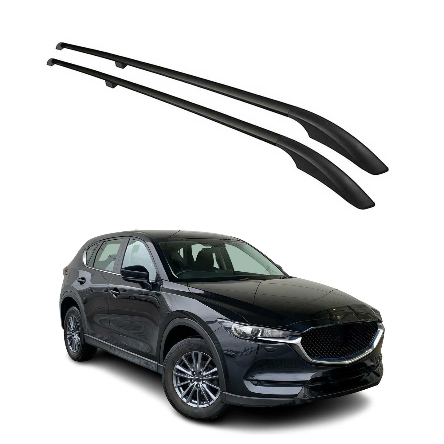 2017-2025 Mazda CX-5 2.gen Roof Rack Rails Side Rails Black