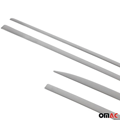 2011-2016 Hyundai Elantra Side Door Molding Trim Skirt Garnish Stainless Steel Silver 4 Pcs