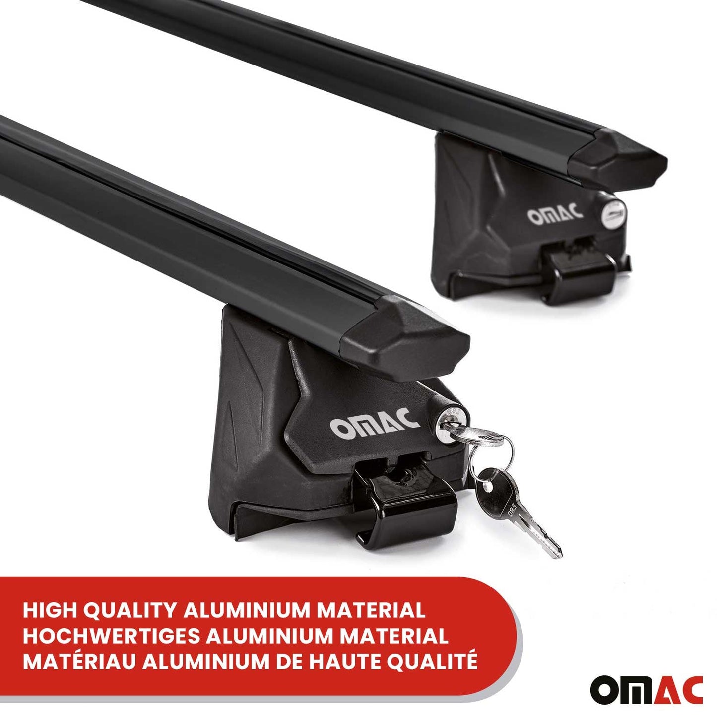 Roof Rack Cross Bars Luggage Carrier for Mini Countryman U25 2024-26 Alu Black