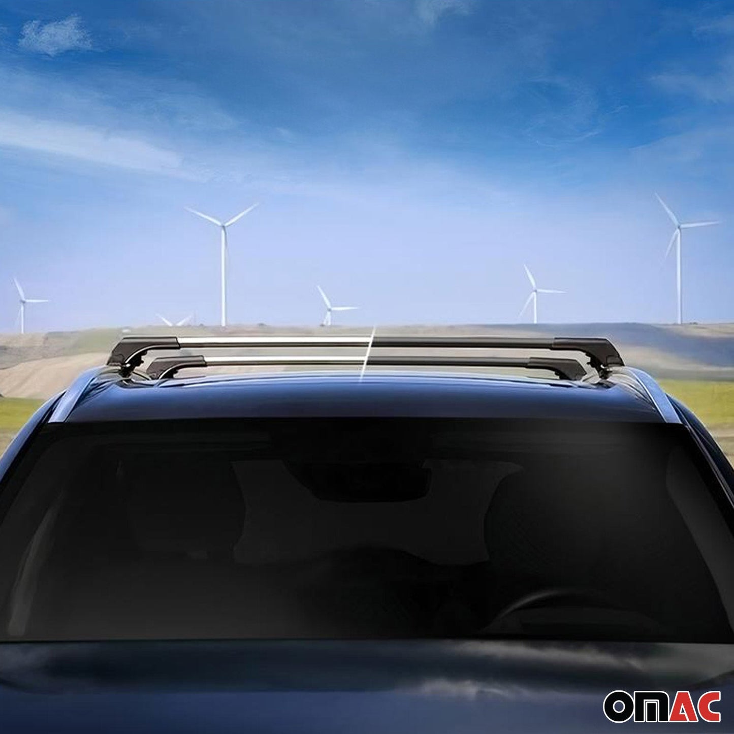 2013-2018 Hyundai Santa Fe Roof Rack Cross Bars Silver