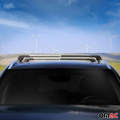 2013-2018 Hyundai Santa Fe Roof Rack Cross Bars Silver