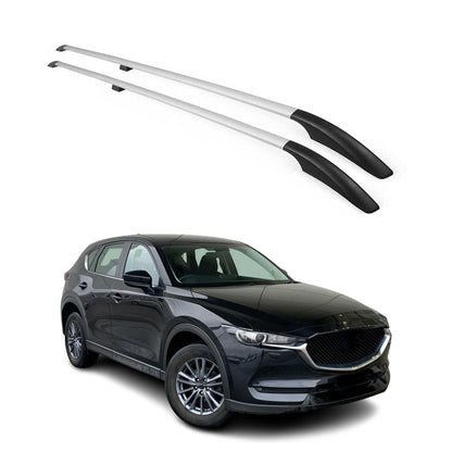 2017-2025 Mazda CX-5 2.gen Roof Rack Rails Side Rails Silver