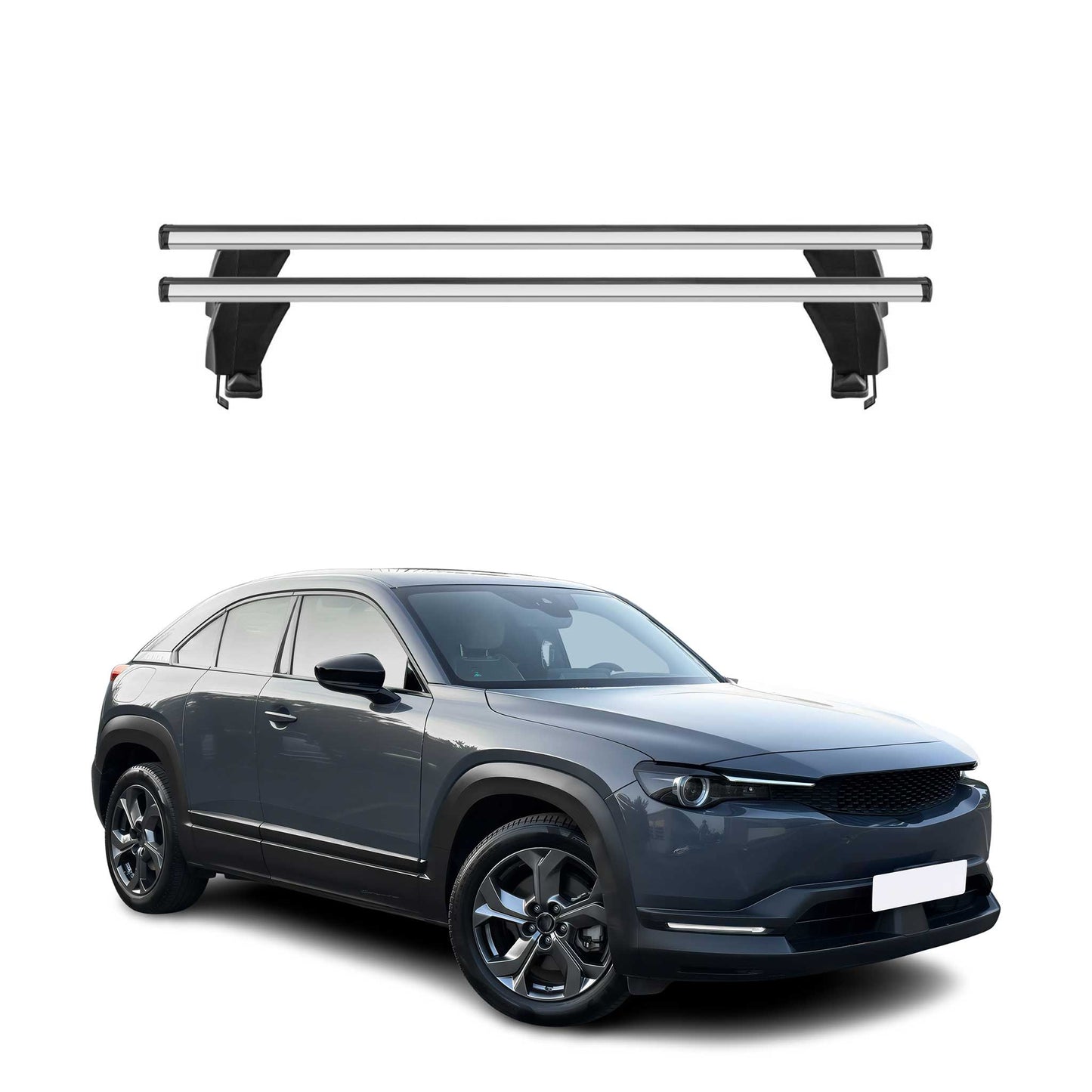 2020-2026 Mazda CX-30 Roof Rack Cross Bars Silver