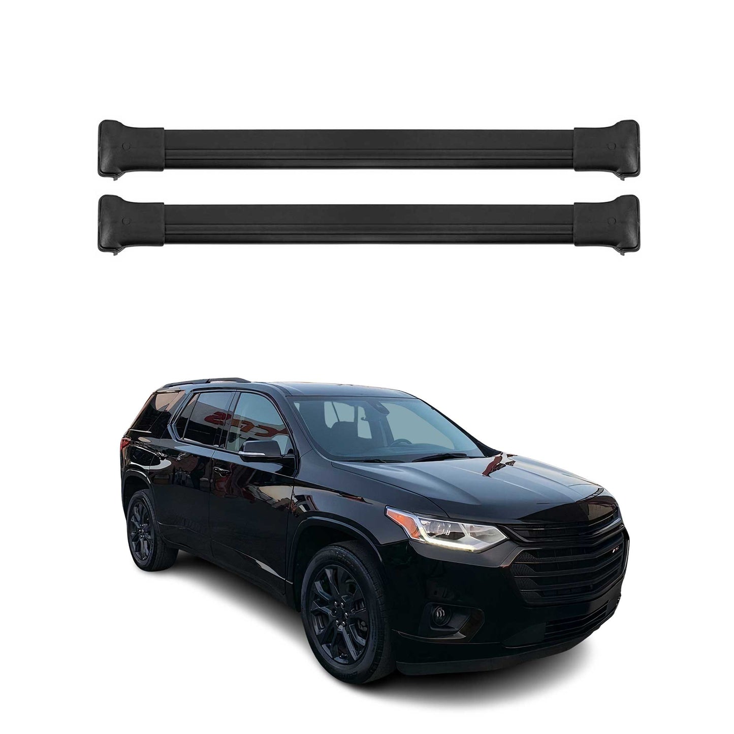 2024-2026 Chevrolet Traverse Roof Rack Cross Bars Luggage Carrier Gray 2Pcs