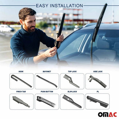 2008-2019 Maserati Granturismo Front Windshield Wiper Blades
