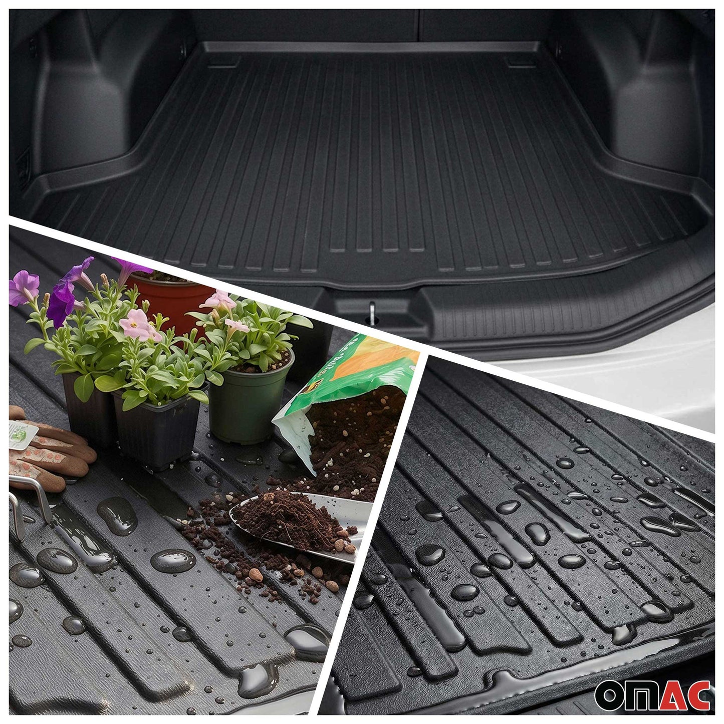 2019-2025 Toyota RAV4 Floor Mats & Cargo Liner Full Set All Weather Black