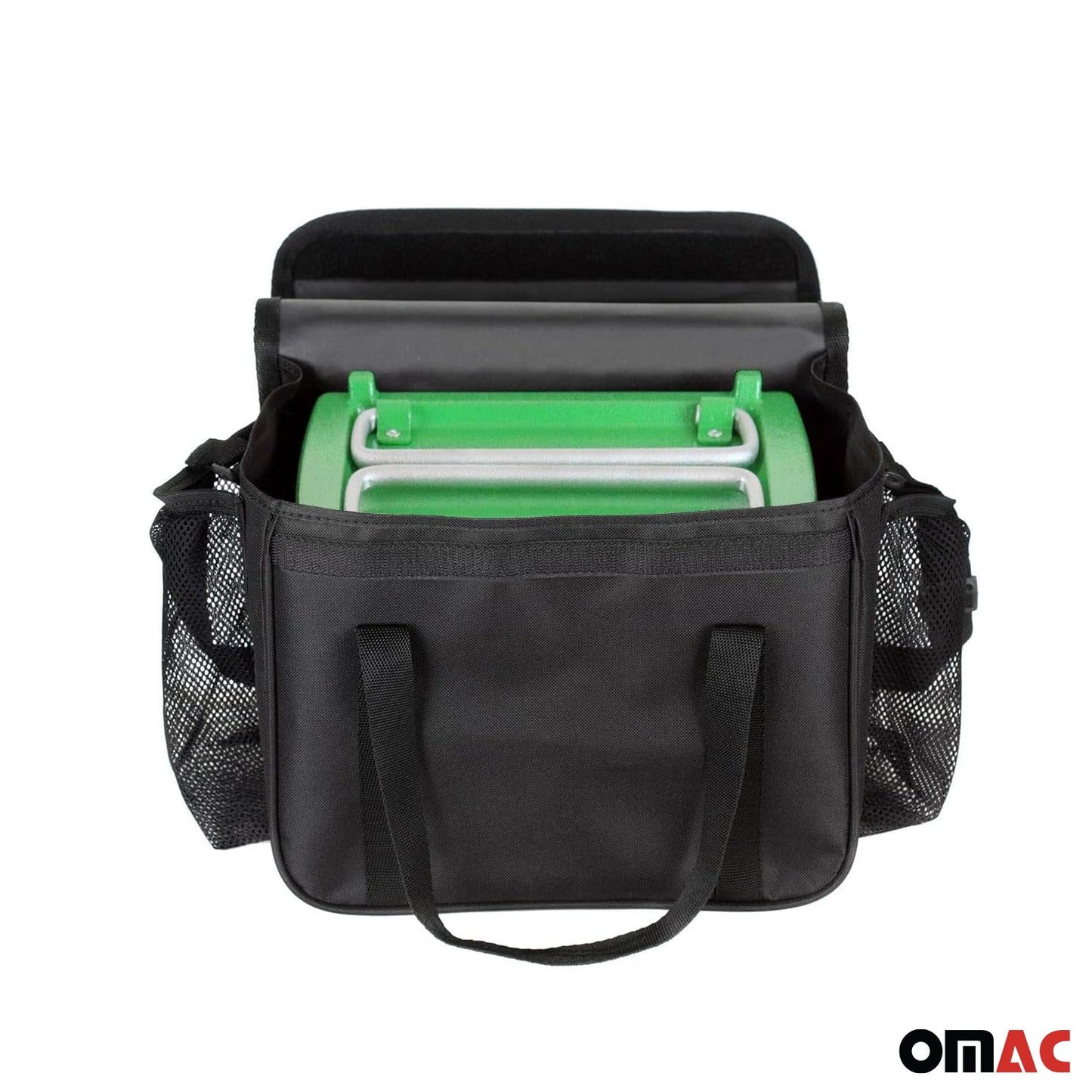 Green Portable Charcoal BBQ Grill Outdoor Camping 13 Pcs with Durable Bag SET