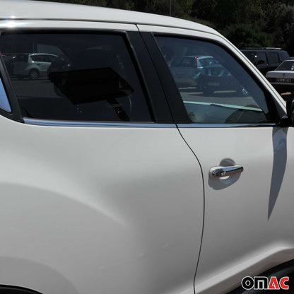 2011-2017 Nissan Juke Window Molding Trim Streamer Stainless Steel Silver 4 Pcs