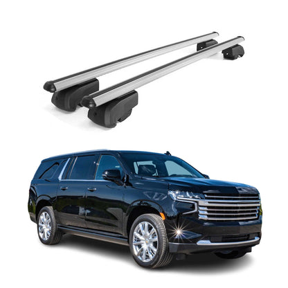 2021-2026 Chevrolet Suburban Roof Rack Cross Bars Silver