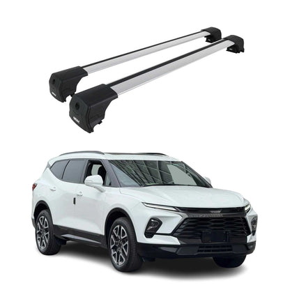 2024-2026 Chevrolet Blazer EV Roof Rack Cross Bars Luggage Carrier Alu Gray 2x