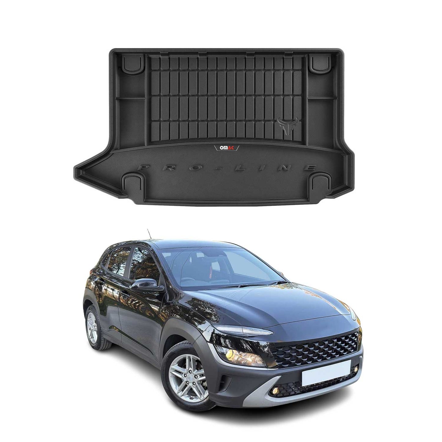 2018-2023 Hyundai Kona 1.gen Premium Cargo Liner Trunk Mat All Weather Heavy Duty Upper Trunk