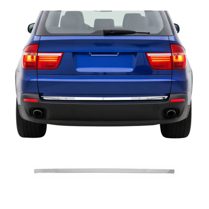 2007-2013 BMW X5 E70 Rear Trunk Molding Trim Stainless Steel Silver 1Pc