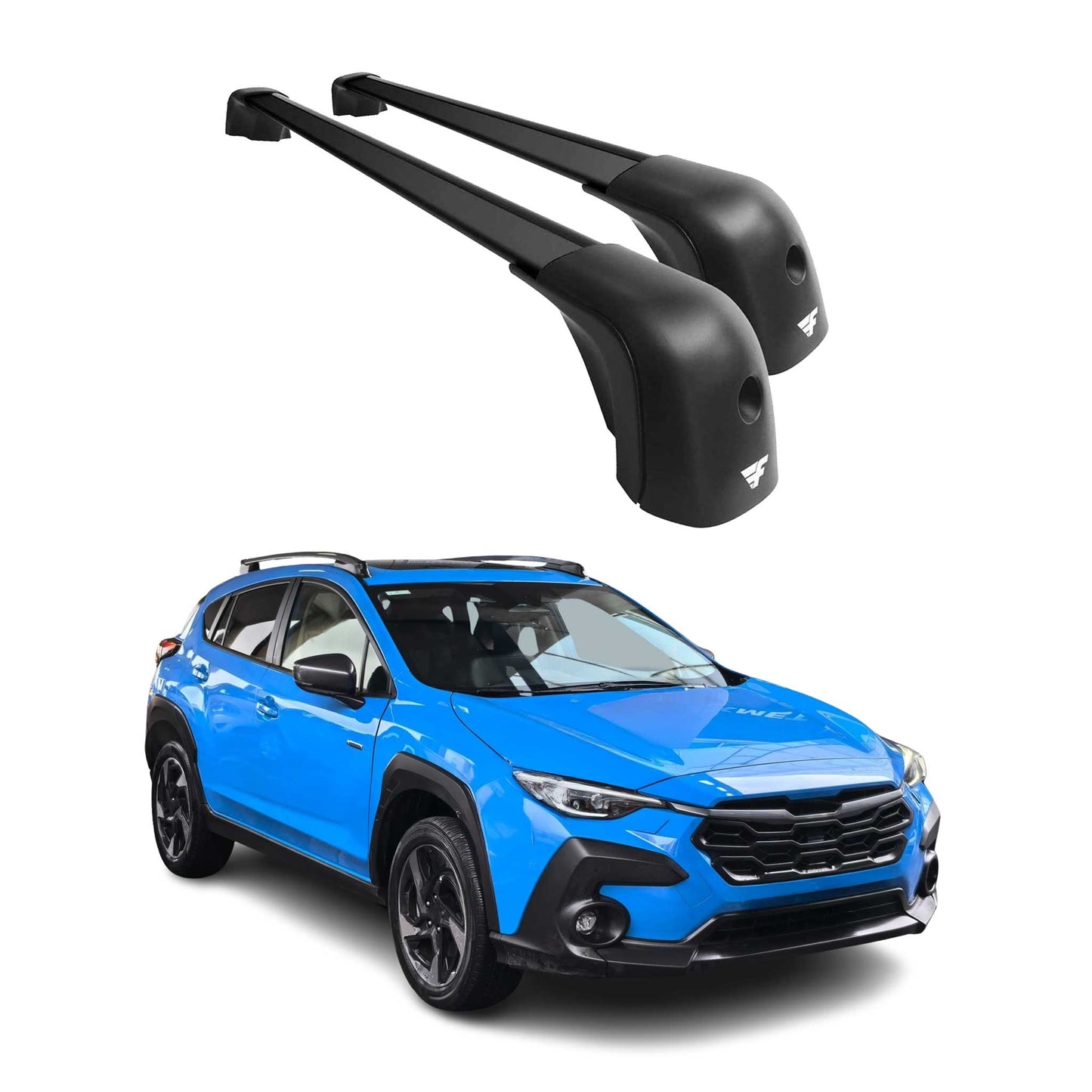 2024-2026 Subaru Crosstrek Roof Racks Cross Bars Black