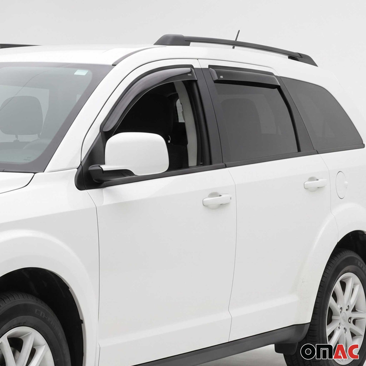 2009-2020 Dodge Journey Window Visor Vent Rain Deflector 4Pcs Smoke