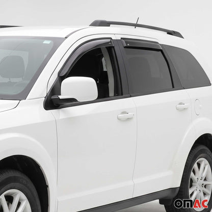 2009-2020 Dodge Journey Window Visor Vent Rain Deflector 4Pcs Smoke
