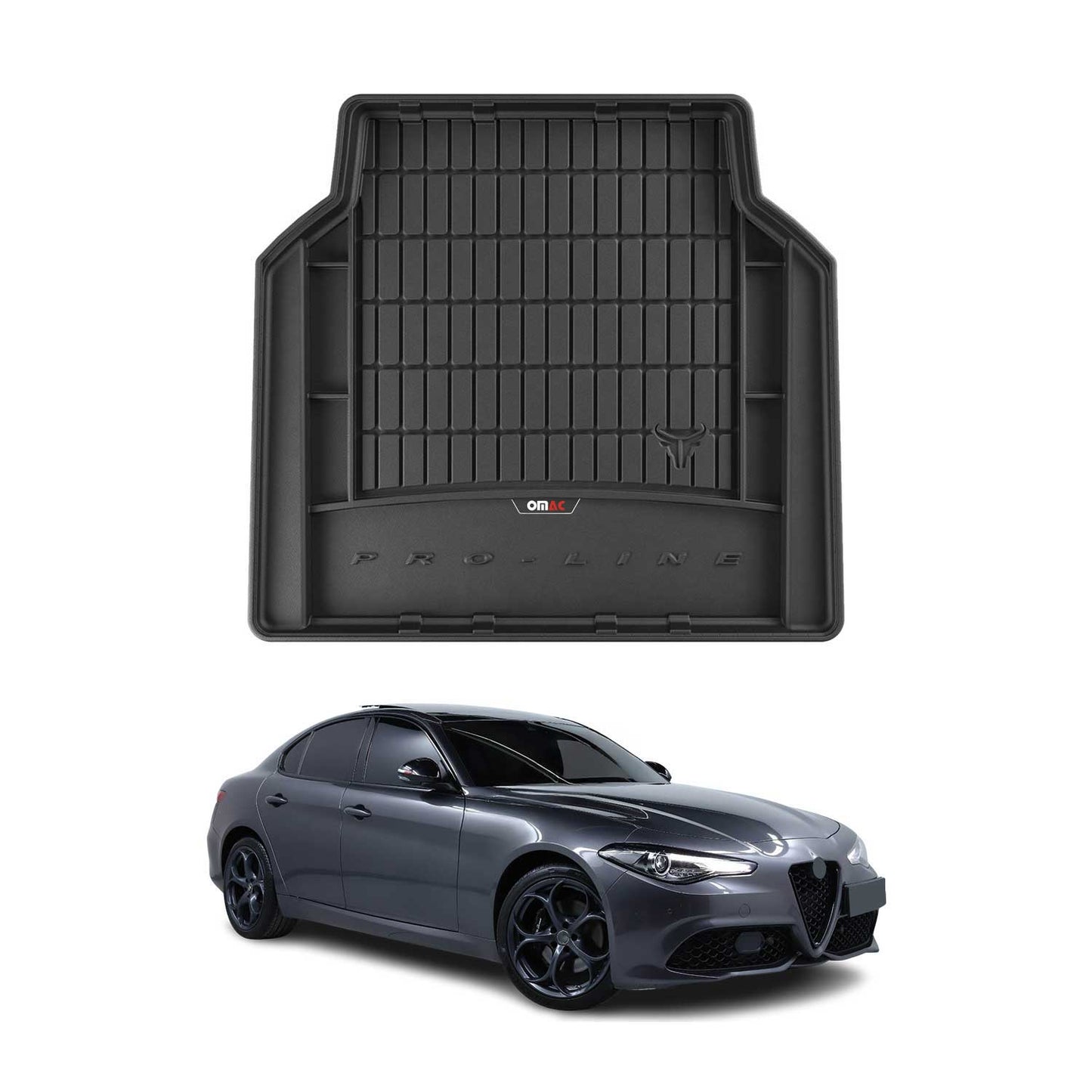 2017-2026 Alfa Romeo Giulia Premium Cargo Liner Trunk Mat All Weather Heavy Duty