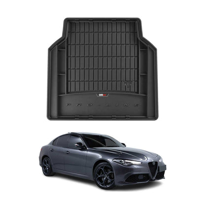 2017-2026 Alfa Romeo Giulia Premium Cargo Liner Trunk Mat All Weather Heavy Duty