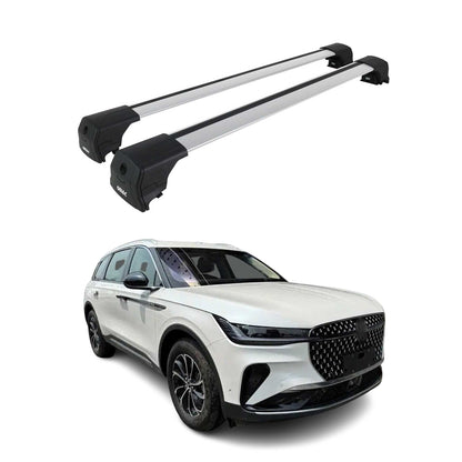 2024-2026 Lincoln Nautilus Roof Rack Cross Bars Luggage Carrier Alu Gray 2Pcs