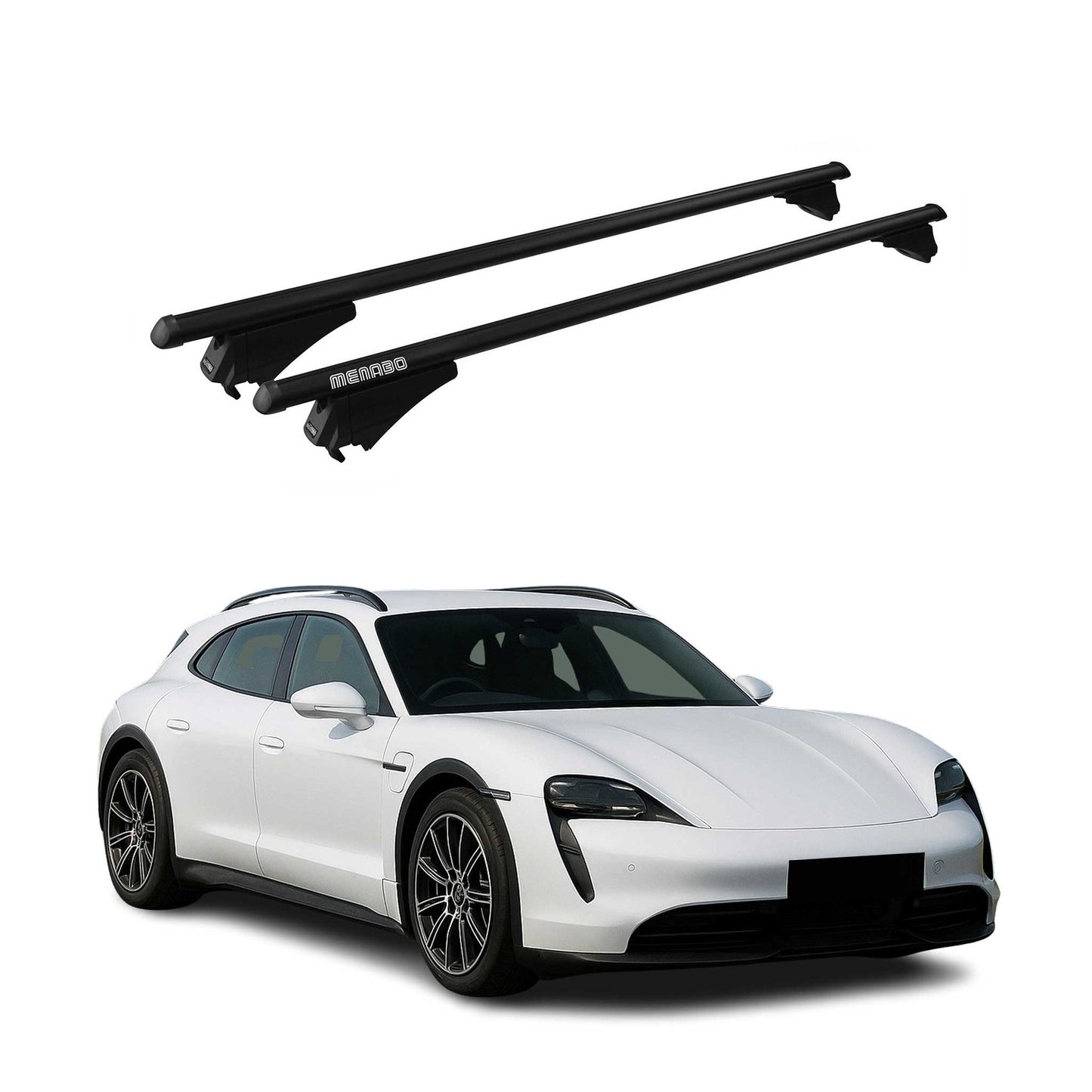 2021-2026 Porsche Taycan Cross Turismo Roof Rack Cross Bars Black