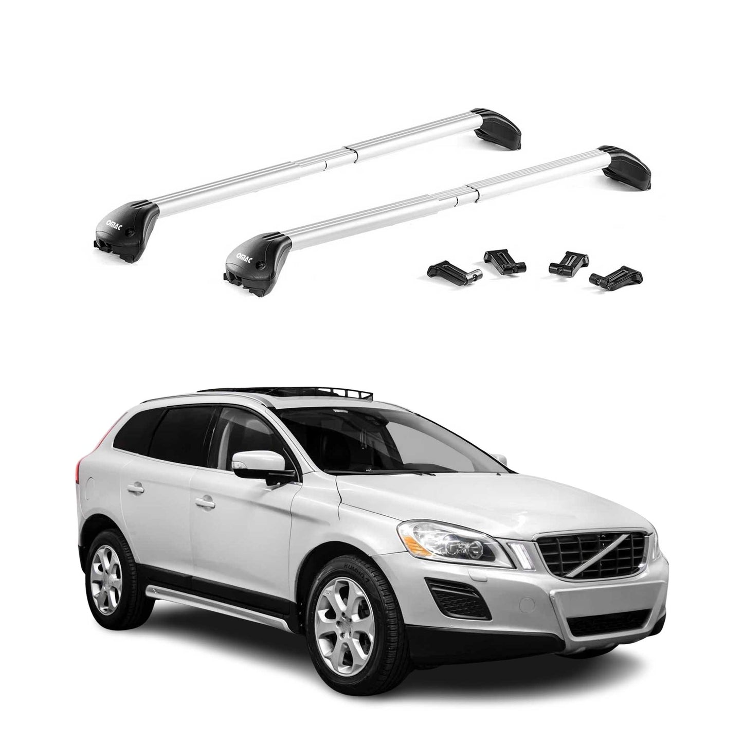 2018-2023 BMW X2 F39 Roof Rack Cross Bars Silver