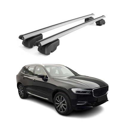2018-2026 Volvo XC60 Roof Rack Cross Bars Silver