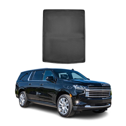 2021-2026 Chevrolet Suburban behind second row Cargo Liner Trunk Mat All Weather Black