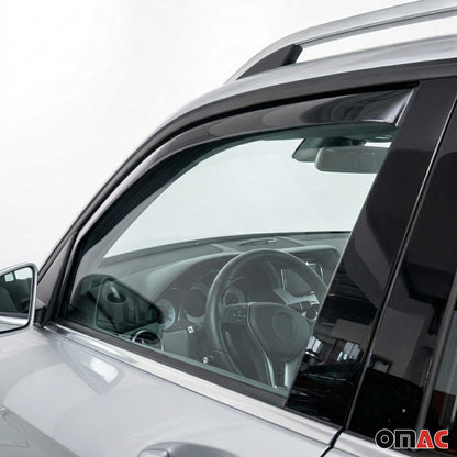 2009-2015 Mercedes GLK Class X204 Window Visor Vent Rain Deflector 2Pcs Smoke