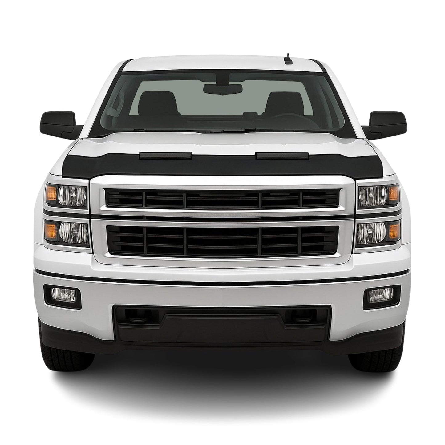2014-2015 Chevrolet Silverado 1500 Car Bonnet Mask Hood Bra Black
