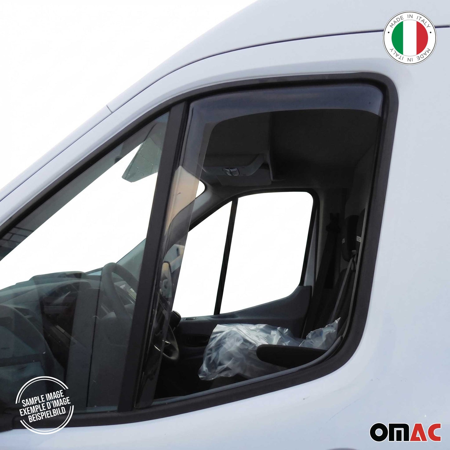 2014-2026 RAM ProMaster Window Visor Vent Rain Deflector 2Pcs Smoke