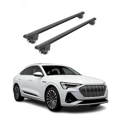 2019-2026 Audi Q8 e-tron sportback Roof Rack Cross Bars Luggage Lbs Black 2 Pcs
