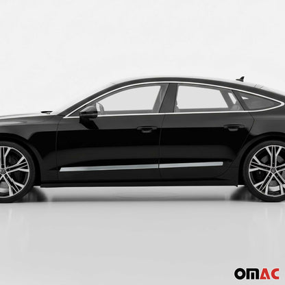 2019-2024 Audi A7 S7 RS7 Sportback Side Door Molding Trim Skirt Garnish 4Pcs