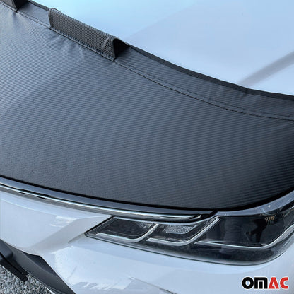 2016-2023 Fiat 500X Car Bonnet Mask Hood Bra Carbon Black 1 Pc