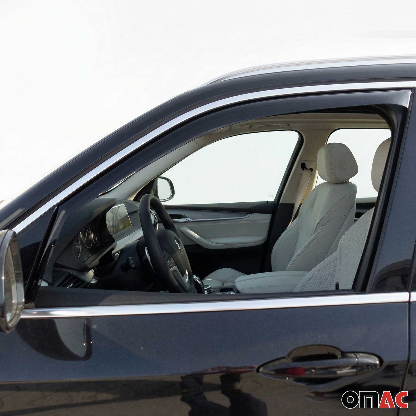 2005-2011 Mercedes M Class ML350 W164 Window Visor Vent Rain Deflector 2Pcs Smoke