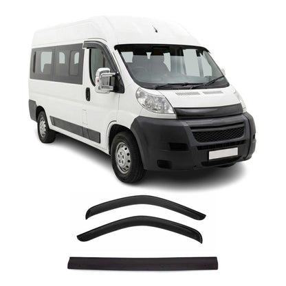 2023-2026 RAM ProMaster Bug Shield Hood Deflector & Window Visor Kit 3Pcs Smoke