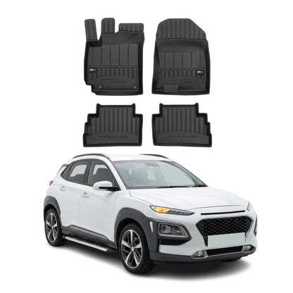 2018-2023 Hyundai Kona Premium Floor Mats Liners Full Set All Weather Heavy Duty