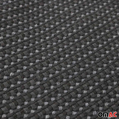 GMC Antiperspirant Front Seat Cover Pads Black Grey 2 Pcs