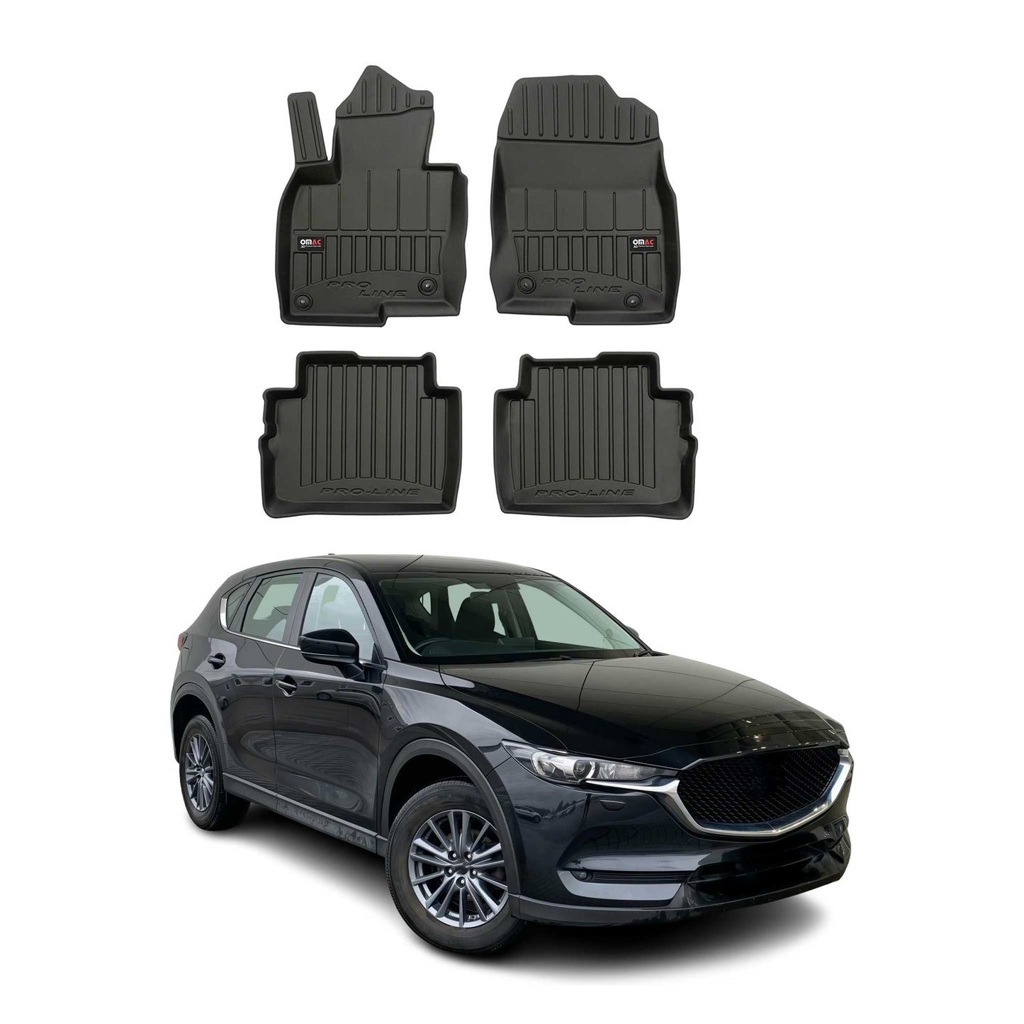 2017-2025 Mazda CX-5 2.gen Premium Floor Mats Liners Full Set All Weather Heavy Duty