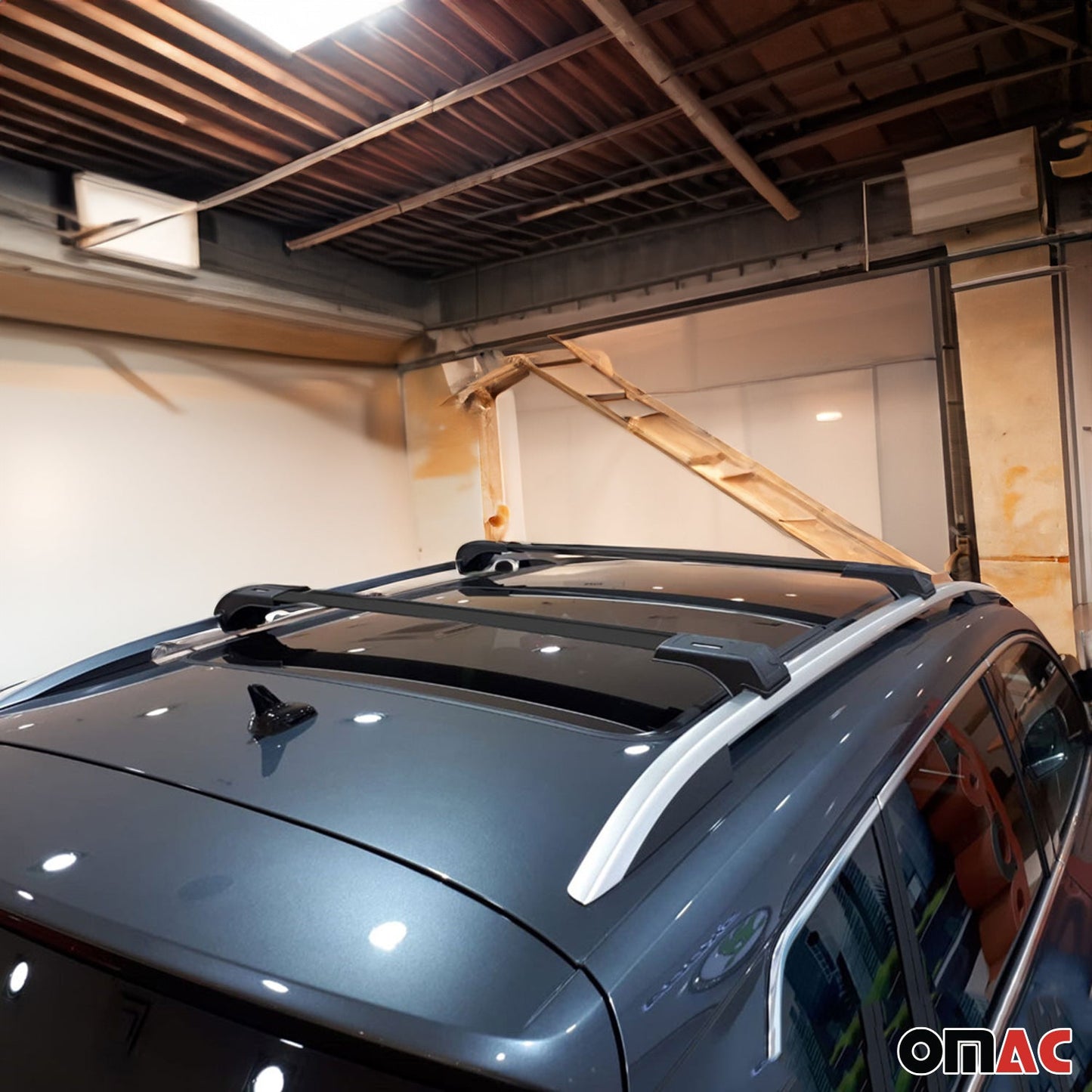 2010-2013 Ford Transit Connect Roof Rack Cross Bars Black