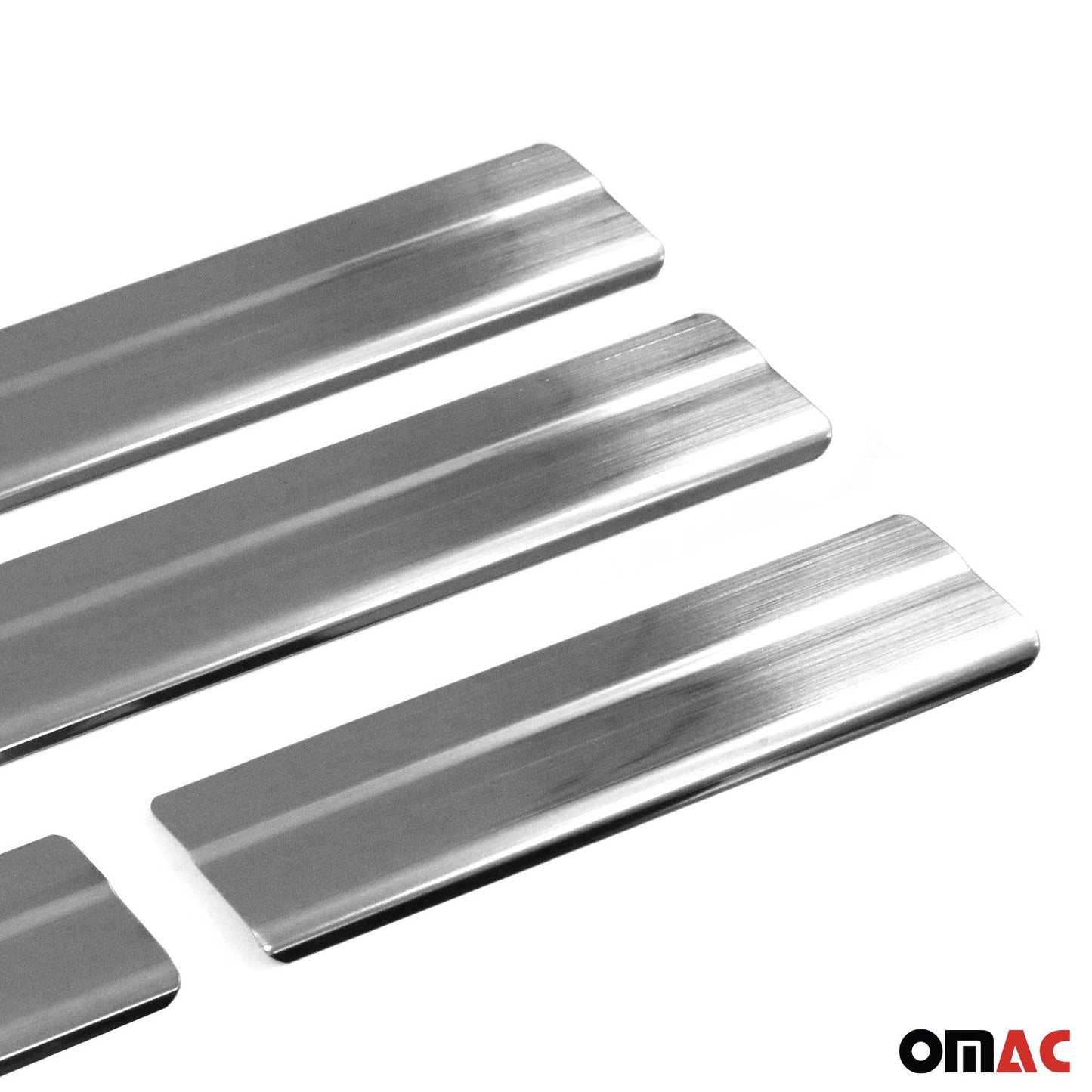 2017-2025 Mazda CX-5 2.gen Door Sill Scuff Plate Scratch Protector Stainless Steel Silver 4x