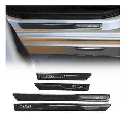 2012-2015 Honda Civic Door Sill Scuff Plate Scratch Protector Carbon Fiber
