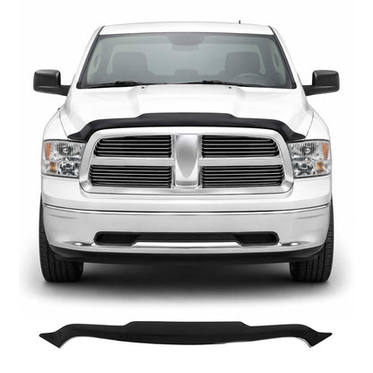 2012-2018 Dodge Ram 1500 2009-2011 / RAM 1500 Front Bug Shield Hood Deflector 1 Pc Smoke Stick Install